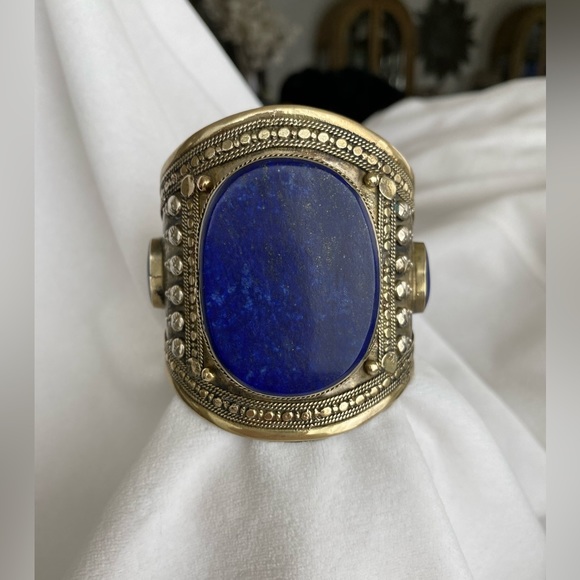 NWOT Afghani Lapis Tribal Cuff Vintage - Picture 8 of 8